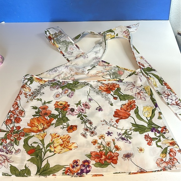 J.CREW COLLECTION NWT HALTER TOO IN RATTI TROPICAL FLORAL 💯 COTTON SZ S - Picture 9 of 16
